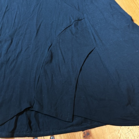 HABITAT S Black Spider Web Lagenlook Tunic Top V-Neck Rayon - Picture 3 of 7